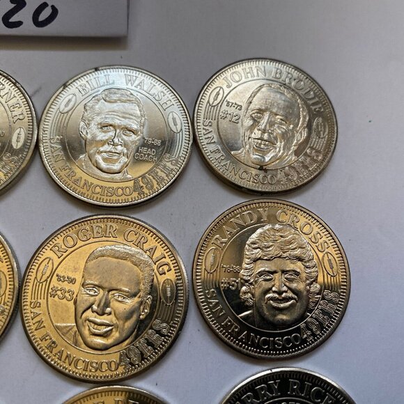 San Francisco 49ers then and now 1994-95 collectable coins 15 of 20 Lot #12 - Picture 8 of 12